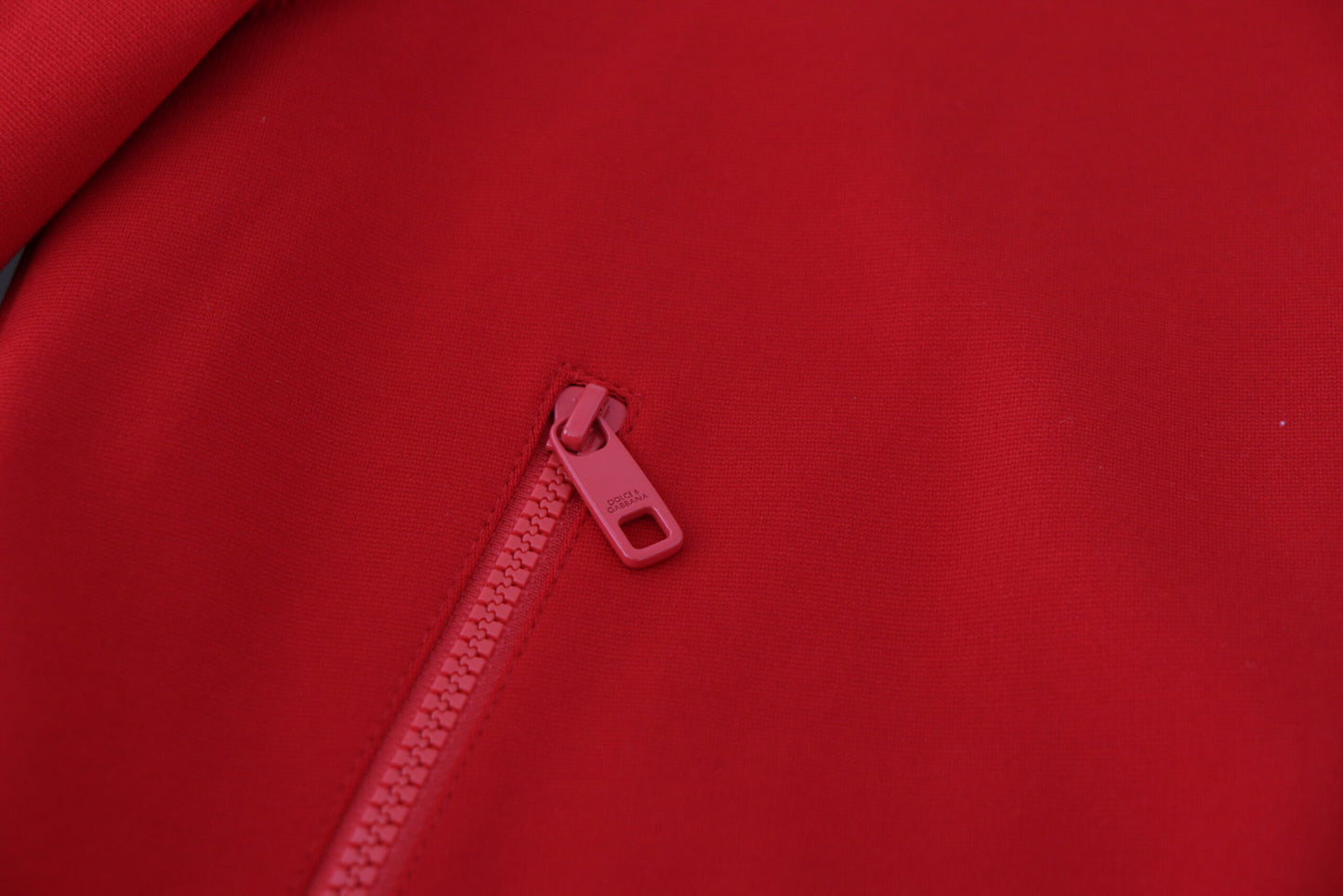 Elegant Red Full Zip Sweater