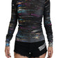 Elegant Multicolor Turtleneck Pullover Sweater