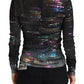 Elegant Multicolor Turtleneck Pullover Sweater