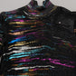 Elegant Multicolor Turtleneck Pullover Sweater