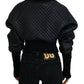 Elegant Quilted Pullover Sweater - Chic Black