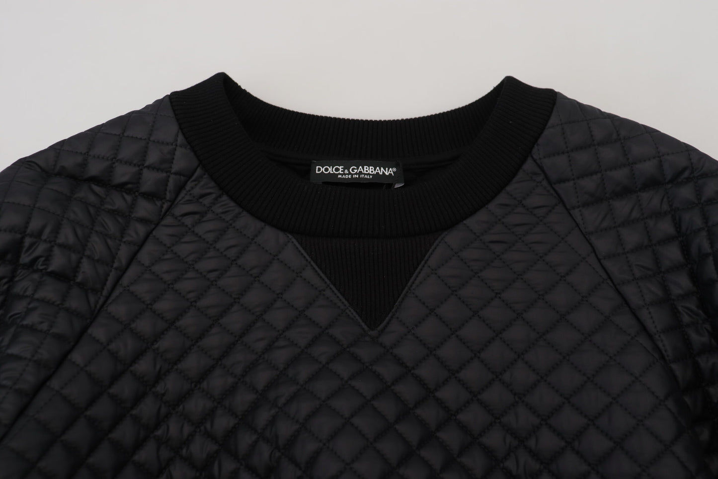 Elegant Quilted Pullover Sweater - Chic Black