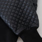 Elegant Quilted Pullover Sweater - Chic Black