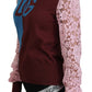 Elegant Multicolor Lace Pullover Sweater