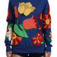 Elegant Floral Silk-Cotton Sweater