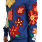 Elegant Floral Silk-Cotton Sweater