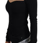 Elegant Sweetheart Neck Pullover Sweater