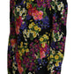 Silk Stretch Multicolor Turtleneck Sweater