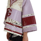 Elegant Multicolor V-Neck Pullover Sweater