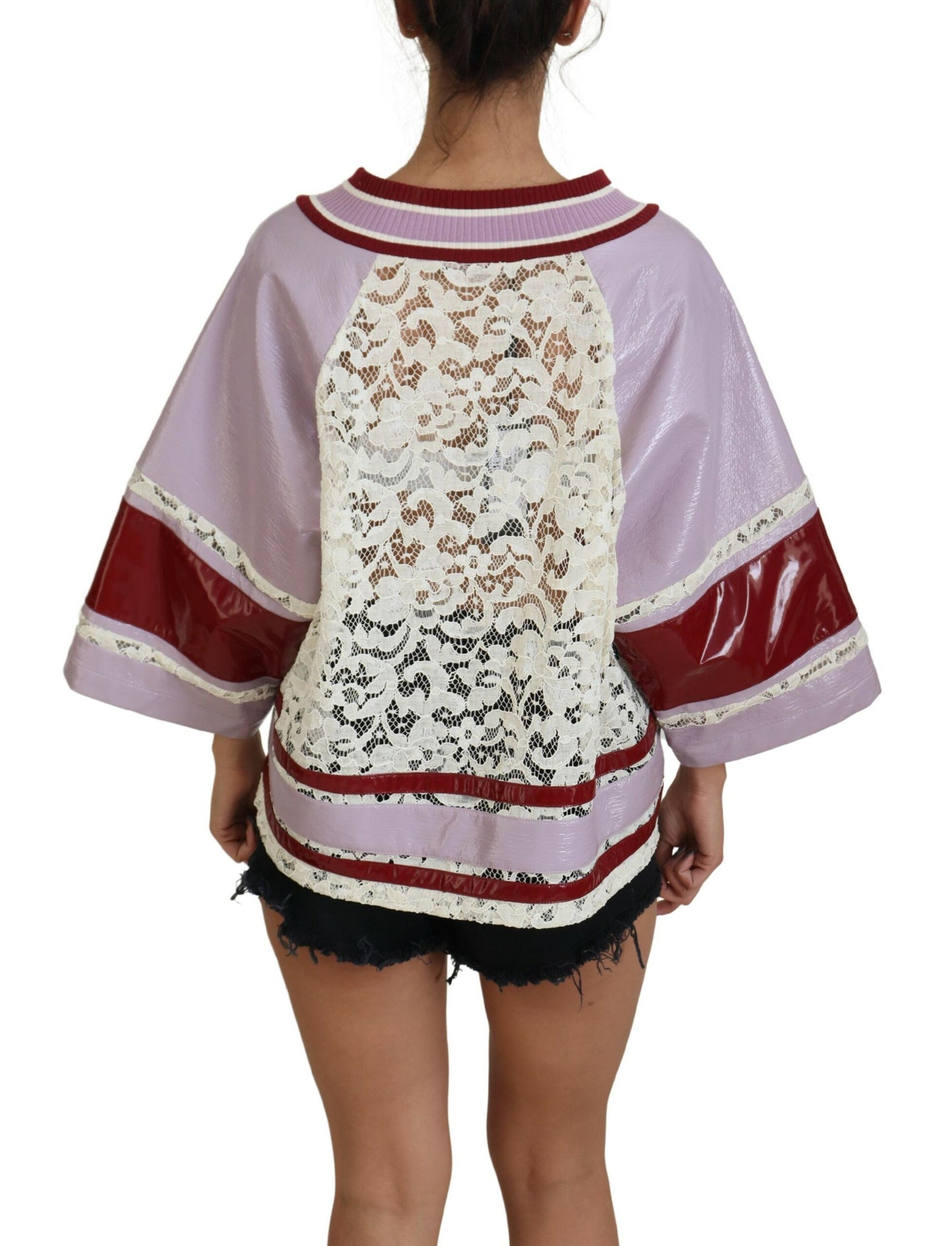 Elegant Multicolor V-Neck Pullover Sweater
