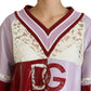 Elegant Multicolor V-Neck Pullover Sweater