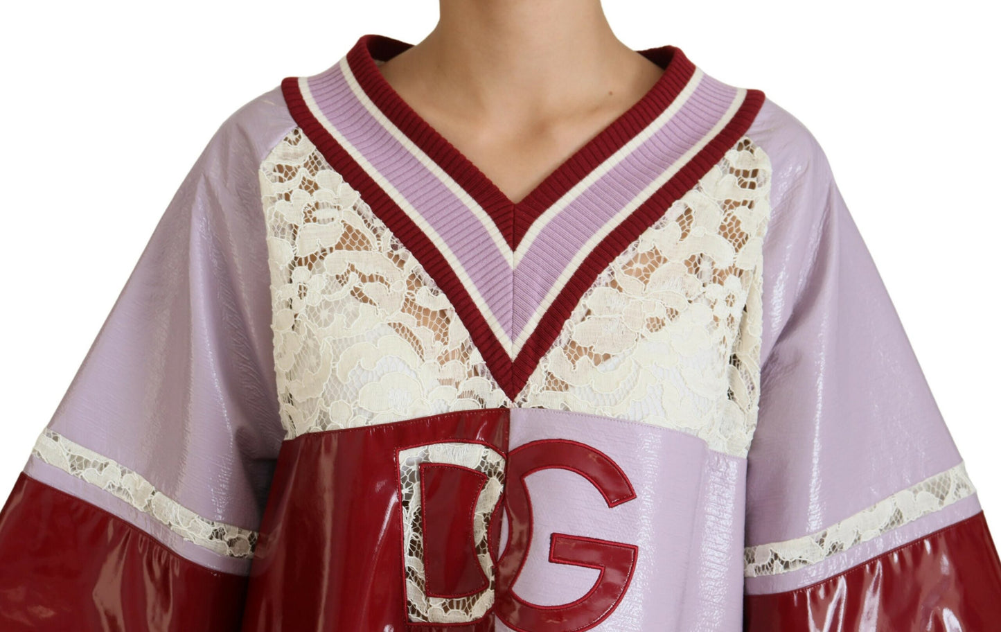 Elegant Multicolor V-Neck Pullover Sweater