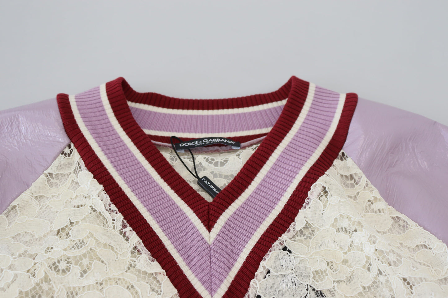Elegant Multicolor V-Neck Pullover Sweater