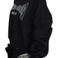 Elegant Black Crewneck Pullover Sweater