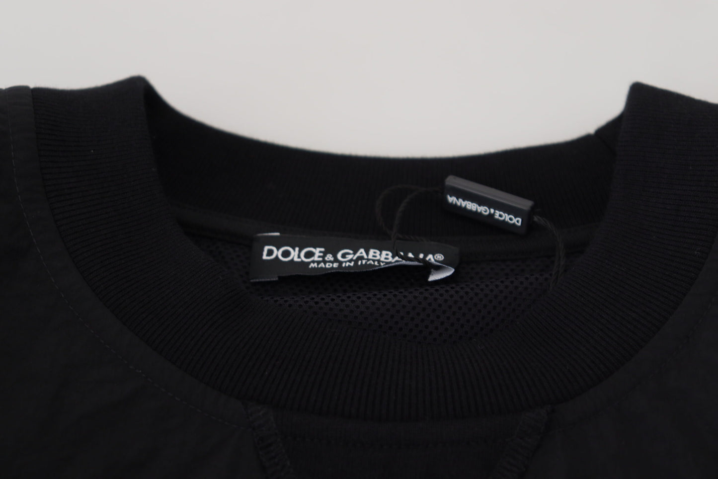 Elegant Black Crewneck Pullover Sweater