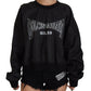 Chic Black Crewneck Pullover Sweater
