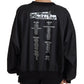 Chic Black Crewneck Pullover Sweater