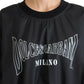 Chic Black Crewneck Pullover Sweater