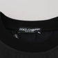 Chic Black Crewneck Pullover Sweater