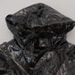 Elegant Designer Black Nylon Pullover Jacket