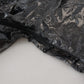 Elegant Designer Black Nylon Pullover Jacket