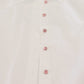 Elegant White Cotton Button-Up Blouse