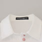 Elegant White Cotton Button-Up Blouse
