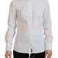 Elegant White Button-Up Cotton Top