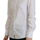 Elegant White Button-Up Cotton Top