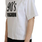 Elegant White Cotton Casual Tee