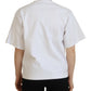 Elegant White Cotton Casual Tee