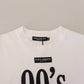 Elegant White Cotton Casual Tee