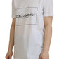 Chic White Cotton Logo Tee