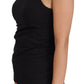 Sleek Black Sleeveless Cotton Tank