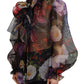 Elegant Floral Silk Long Sleeve Blouse Top