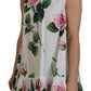 Elegant Floral Sleeveless Cotton Tank Top