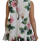 Elegant Floral Sleeveless Cotton Tank Top