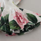 Elegant Floral Sleeveless Cotton Tank Top