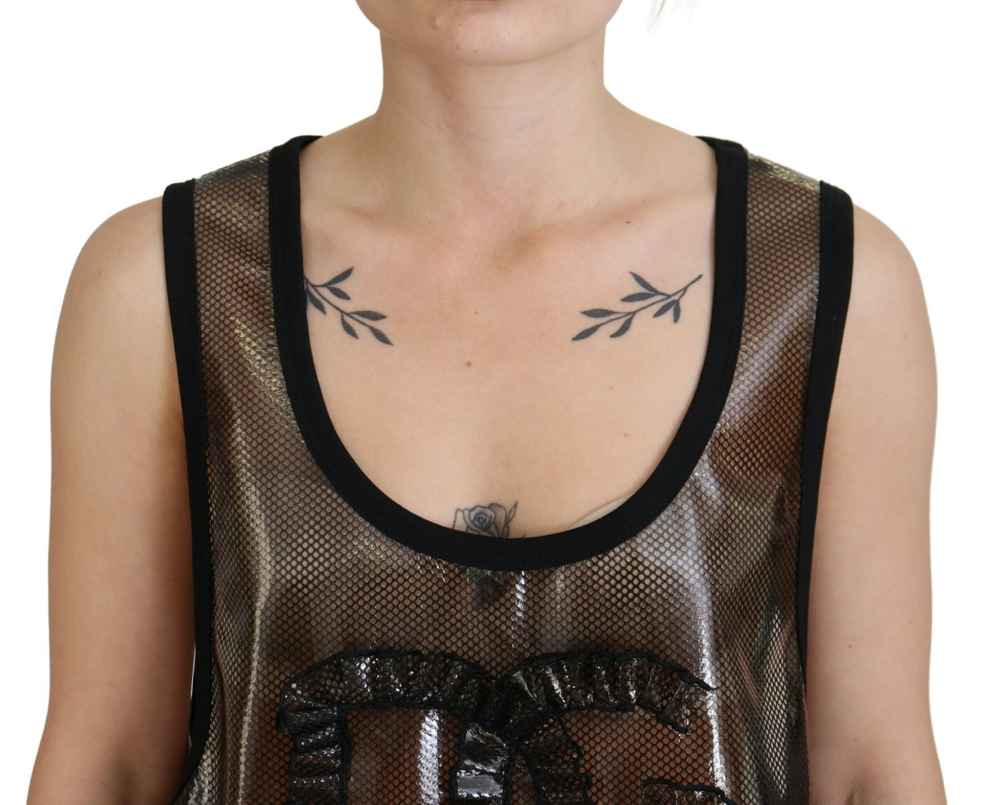 Elegant Sleeveless Nylon Tank Top