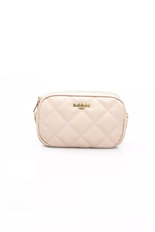 Pink Polyethylene Women Shoulder Bag