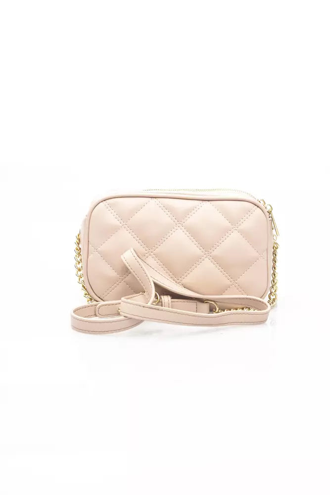 Pink Polyethylene Women Shoulder Bag