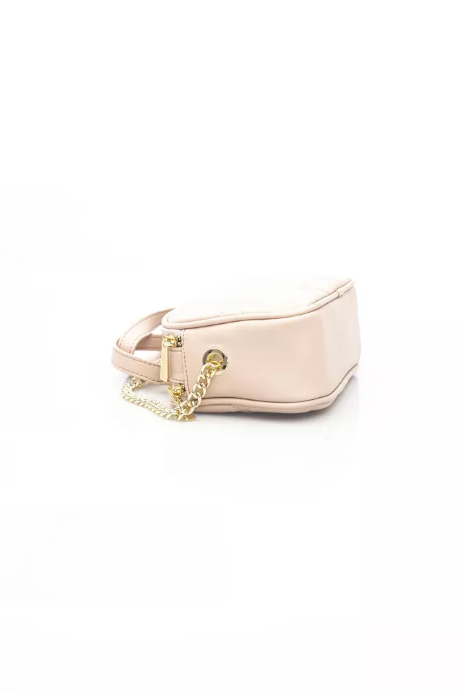 Pink Polyethylene Women Shoulder Bag
