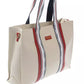 White Polyethylene Women Crossbody Bag