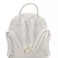 White Polyethylene Women Backpack