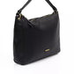 Black Polyethylene Women Shoulder Bag