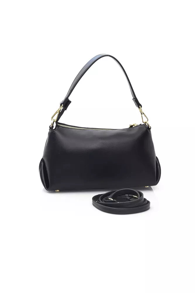 Black Polyethylene Women Handbag