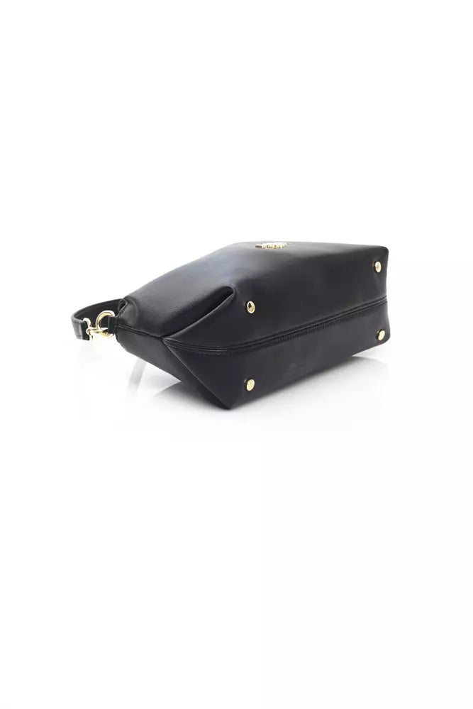 Black Polyethylene Women Handbag