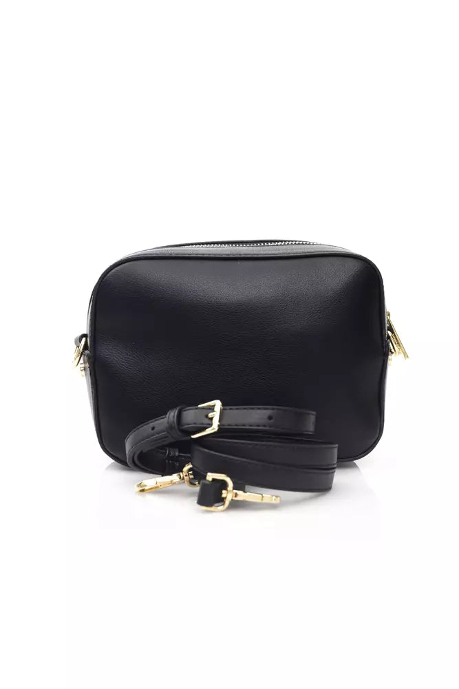 Black Polyethylene Women Shoulder Bag
