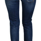 Crystal-Embellished Slim Fit Jeans