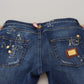 Crystal-Embellished Slim Fit Jeans